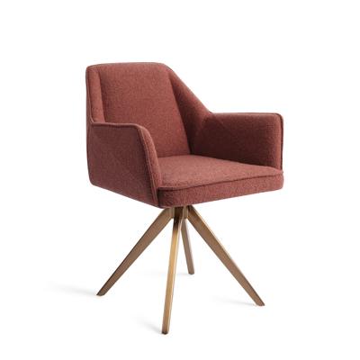 Jesper Home Eetkamerstoel 'Tome' Turn Rose, Draaibaar, kleur Shabby Saffron Jesper Home Eetkamerstoel 'Tome' Turn Rose, Draaibaar, kleur Shabby Saffron