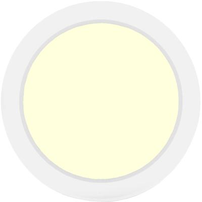 LED Downlight Pro - 18W Opbouw Rond - Warm Wit 3000K - Mat Wit Kunststof