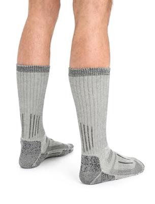 Icebreaker Mountaineer Mid Calf Wandelsok Heren Jet Hthr/Espresso M