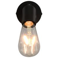 VidaXL Spotlights 2 st met filament peren 2 w e27 zwart - thumbnail