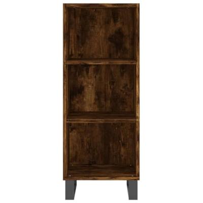 Dressoir 34,5x32,5x90 cm bewerkt hout gerookt eikenkleurig Dressoir 34,5x32,5x90 cm bewerkt hout gerookt eikenkleurig