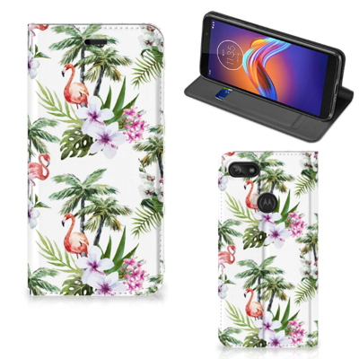 Motorola Moto E6 Play Hoesje maken Flamingo Palms Motorola Moto E6 Play Hoesje maken Flamingo Palms