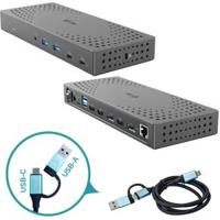 I-tec USB 3.0 / USB-C / Thunderbolt, 3x 4K Docking Station Gen 2 + Power Delivery 100W - thumbnail