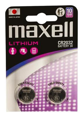 Maxell CR2032 Lithium batterijset 2 stuks.