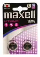 Maxell CR2032 Lithium batterijset 2 stuks. - thumbnail