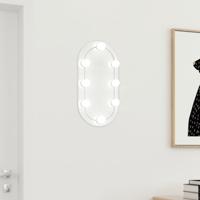 VidaXL Spiegel met led-verlichting 40x20 cm glas ovaal - thumbnail