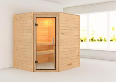 Karibu | Mia Sauna | Helderglas Deur Karibu | Mia Sauna | Helderglas Deur
