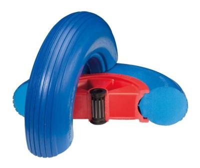 BS Rollen Polyurethaanwiel | wiel-d. 260 mm draagvermogen 160 kg | pechbestendig kunststof | tunnels | 1 stuk - D16.260 D16.260