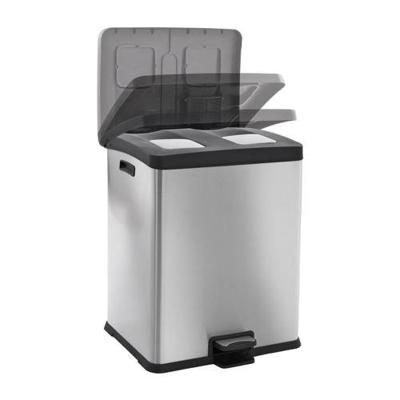 EKO pedaalemmer rejoice 2x30 l matzilverkleurig