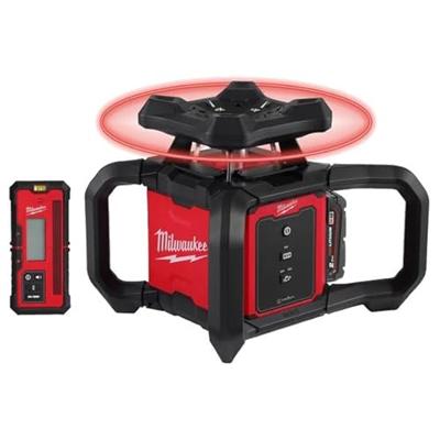 Milwaukee M18 RLOH600-201C ONE-KEY™ Accu rotatielaser Rood + Laserontvanger RD600 - 4933493191