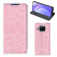 Xiaomi Mi 10T Lite Smart Cover White Flowers - thumbnail