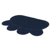 Trixie 40383 mat voor kattentoiletten, poot, pvc, 60 × 45 cm, donkerblauw - thumbnail