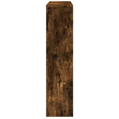 VidaXL Radiatorombouw 149x20x82 cm bewerkt hout gerookt eikenkleurig
