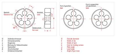Eventus by Exact 10405 Snijsets Metrisch M8 Rechtssnijdend DIN 223 HSS 25 mm 9 mm