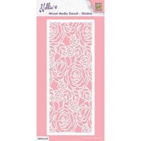 Nellie's Choice • stencils slimline size roses - thumbnail