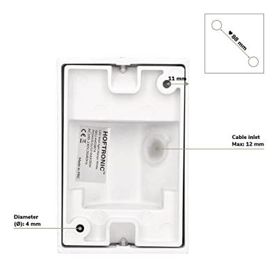 Marion LED Wandlamp - Dimbaar - 4 Watt 345 lumen - IP65 Waterdicht - GU10 vervangbare lichtbron - 2700K Warm Wit - Downlight - Binnen en buiten - Wit