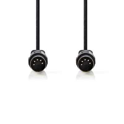 DIN-Audiokabel | DIN 5-Pins Male - DIN 5-Pins Male | 3,0 m | Zwart