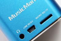 Mini-luidspreker Technaxx MusicMan Mini AUX, SD, USB Blauw - thumbnail