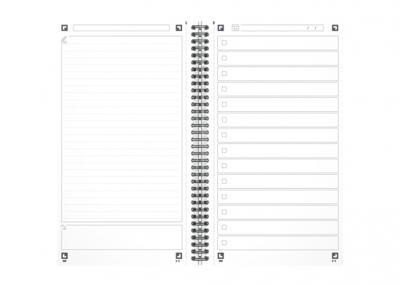 Oxford Office Essentials taskmanager, 230 pagina's, ft 14,1 x 24,6 cm, blauw