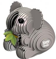 Eugy 3D puzzel koala 6 x 5 cm karton grijs 32 delig - thumbnail