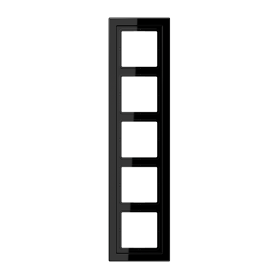 Jung LS Design Afdekraam Zwart 5-voudig Duroplast