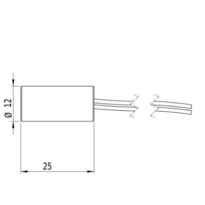 Picotronic Lasermodule Punt Rood 1 mW DD635-1-5(12x25)