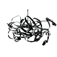 Ztahl design hanglamp Barletta 8L - zwart - thumbnail