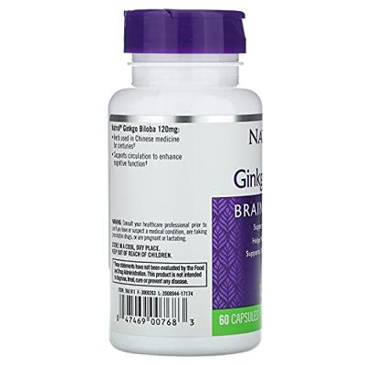 Ginkgo Biloba 120mg 60caps - thumbnail