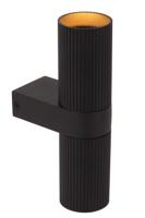 Lucide CLUBS - Wandspot / Wandlamp - 2xGU10 - Zwart - thumbnail