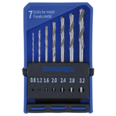 Dremel 2615062832 628 HSS Metaal-spiraalboor 7-delig 0.8 mm, 1.2 mm, 1.6 mm, 2 mm, 2.4 mm, 2.8 mm, 3.2 mm Cilinderschacht 1 set(s) Dremel 2615062832 628 HSS Metaal-spiraalboor 7-delig 0.8 mm, 1.2 mm, 1.6 mm, 2 mm, 2.4 mm, 2.8 mm, 3.2 mm Cilinderschacht 1 set(s)