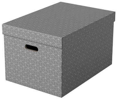 Esselte Home opbergdoos, ft 35,5 x 51 x 30,5 cm, grijs, pak van 3 stuks Esselte Home opbergdoos, ft 35,5 x 51 x 30,5 cm, grijs, pak van 3 stuks