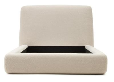 Kave Home Bed 'Martina' Bouclé 1-Persoons, 90 x 200cm Kave Home Bed 'Martina' Bouclé 1-Persoons, 90 x 200cm