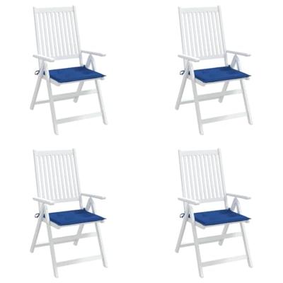 VidaXL Tuinstoelkussens 4 st 40x40x4 cm oxford stof koningsblauw
