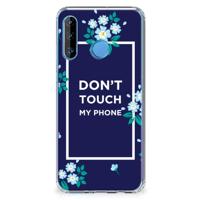 Huawei P30 Lite Anti Shock Case Flowers Blue DTMP - thumbnail