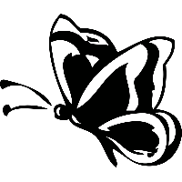 Vlinder - Muursticker - thumbnail