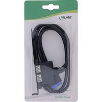 InLine 33390C USB A Zwart kabeladapter/verloopstukje - thumbnail