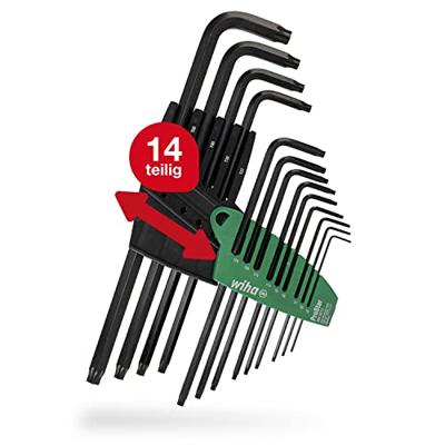 Wiha Stiftsleutelset | in ProStar houder | TORX® | 14-delig | chemisch gezwart - 24312 - 24312