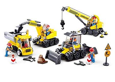 Sluban Construction site bouwstenen set
