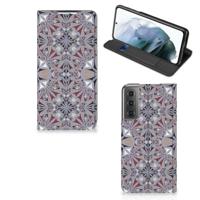 Samsung Galaxy S21 FE | Standcase | Flower Tiles - thumbnail