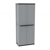 Bezemkast Terry JLine 368 Grijs Zwart/Gris Hars Plastic 68 x 37,5 x 163,5 cm - thumbnail