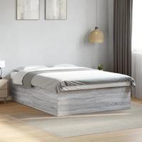 Bedframe bewerkt hout grijs sonoma eikenkleurig 160x200 cm - thumbnail