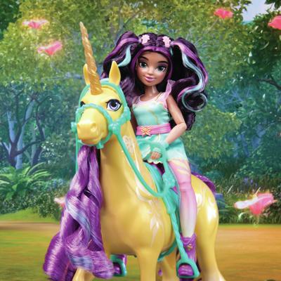 Unicorn Academy eenhoorn figuur Leaf - 28 cm