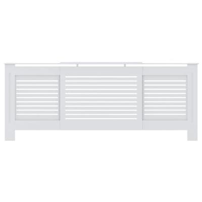 VidaXL Radiatorombouw 205 cm mdf wit - thumbnail