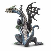 Safari speelfiguur ghost dragon junior 9 x 13 cm zwart - thumbnail