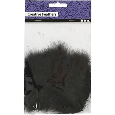 Creativ Company Dons, afm 5-12 cm, zwart, 15 stuk/ 1 doos