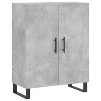 Dressoir 69,5x34x90 cm bewerkt hout betongrijs - thumbnail