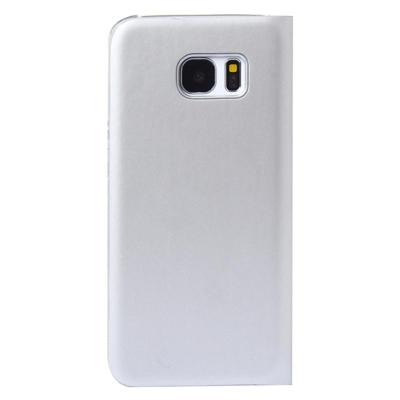 Voor Samsung Galaxy S7 Edge / G935 horizontaal flip lederen hoesje met opbergruimte voor pinpassen wit/grijs Voor Samsung Galaxy S7 Edge / G935 horizontaal flip lederen hoesje met opbergruimte voor pinpassen wit/grijs