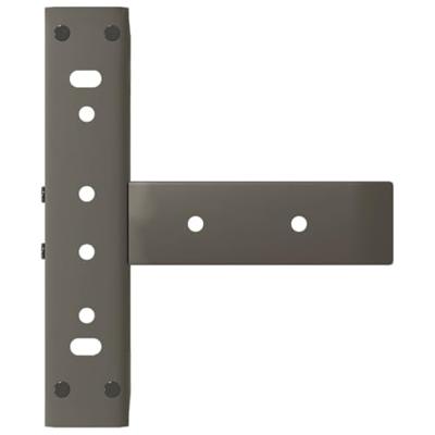 Salontafelpoten 2 st T-vormig 30x25x(30-31) cm staal naturel