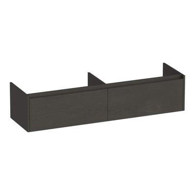 Brauer Embrace - Onderkast - 160 cm - met 2 Softclose Lades Greeploos en 2 Sifon Uitsparingen - Timber Anthracite