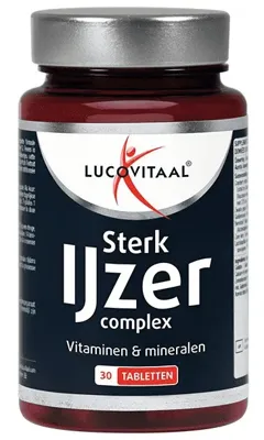 Lucovitaal Sterk ijzer complex 30 Tabletten Lucovitaal Sterk ijzer complex 30 Tabletten